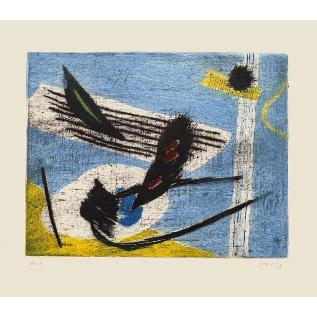 Henri Goetz - a Surrealist Composition - Original Etching - 1970s For Sale