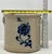 Antique American 2 Gallon Stoneware Storage Crock With Beautiful Hand Decorated Blue Flower Design Circa Mid 1800s For Sale - Image 18 of 18