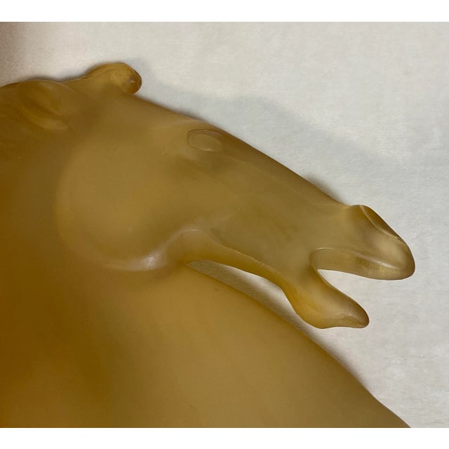 Plastic 1970's Austin Production's Large Resin Cast Horse Head Decorative Sculpture For Sale - Image 7 of 11
