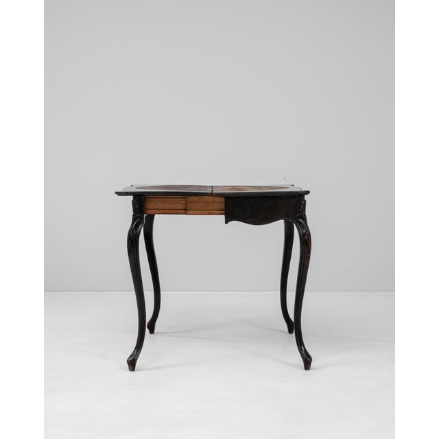 1880s French Wood Black Patinated Side Table For Sale In Greensboro - Image 6 of 18