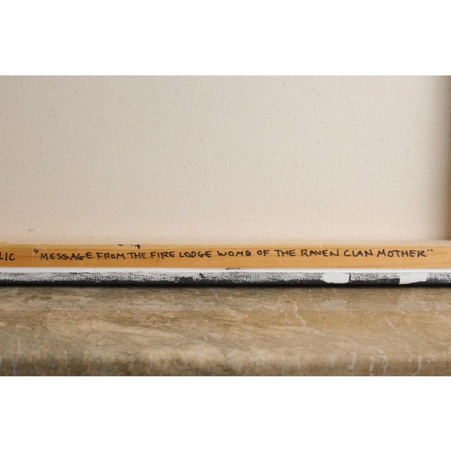 Textile Raven Redfox Original Painting (2015) - Contemporary Native Style - Runninghorse Estate For Sale - Image 7 of 12