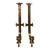 1970s Gothic Chapman Solid Brass Sconces - Set of 2 For Sale