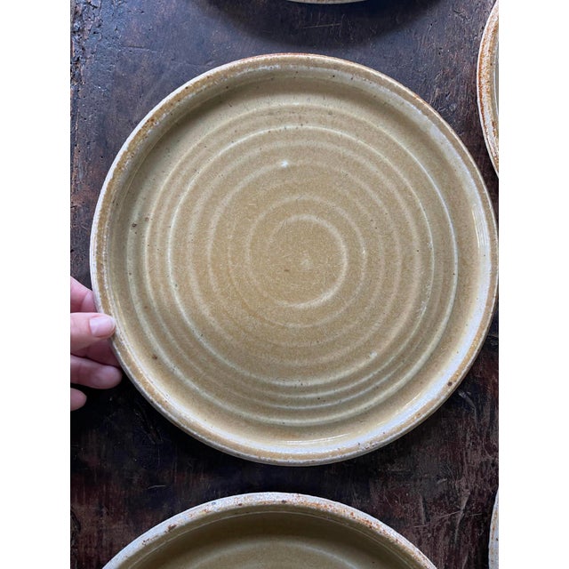 Vintage Tuscarora Pottery Dinner Plates - Set of Seven (7) For Sale - Image 9 of 9