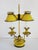 Vintage 1950's French style tole painted adjustable bouillote lamp by Florenta for Decorative Crafts Inc. The desk lamp...