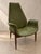Vintage Adrian Pearsall for Craft Associates Sculptural Green Vinyl Lounge Chair | Mid-Century Modern A striking vintage...