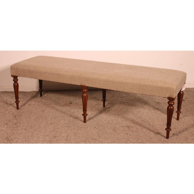 Antique Walnut Bench, 1800s For Sale - Image 12 of 12