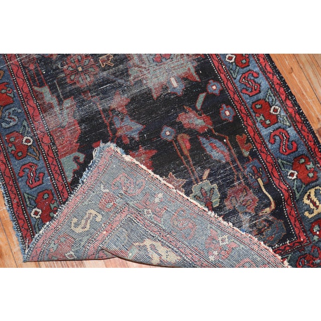Persian Early 20th Century Worn Distressed Zabihi Collection Persian Runner - 3'2" x 9'11" For Sale - Image 3 of 10