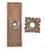 Cast Brass Gilded Fluted Passage Door Knob Set For Sale - Image 9 of 9