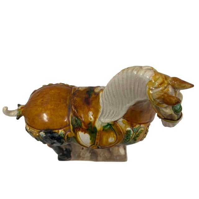 20th Century Chinese Ceramic Tang SanCai (Tri Color)Horse For Sale - Image 12 of 12