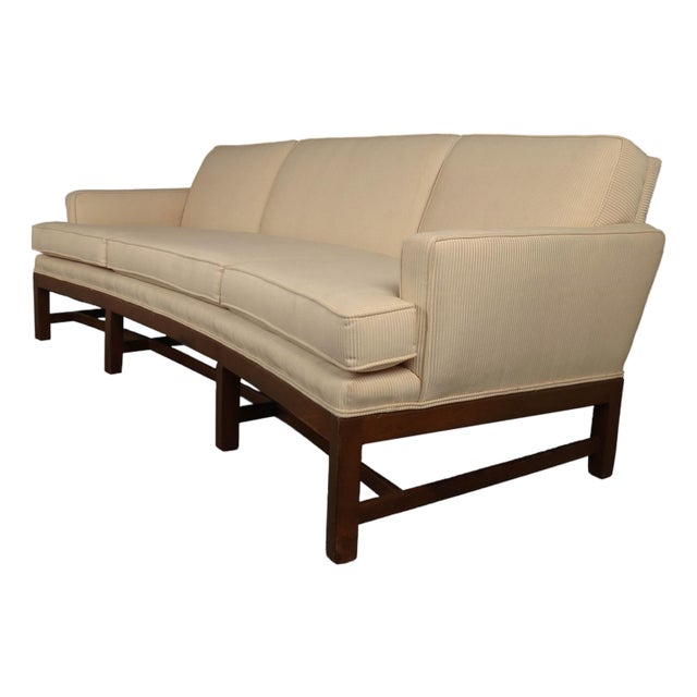 Mid-Century Curved Sofa in the Style of Johannes Andersen for Trensum Möbelfabrik For Sale