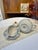 Vintage Blue-and-White Ceramic Tea Set With Bird Motif - 3 pcs For Sale In Los Angeles - Image 6 of 6
