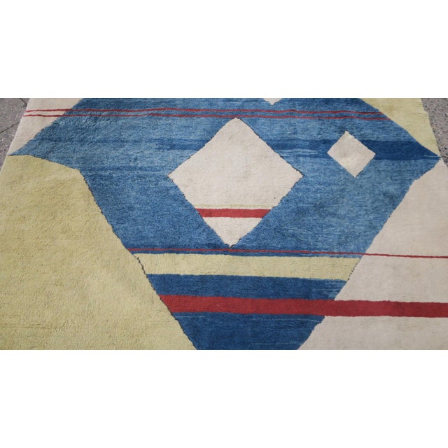 Bauhaus Hand-Knotted Rug, 1970s For Sale - Image 5 of 6