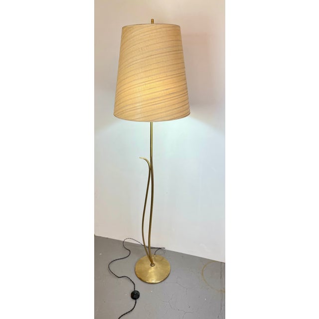 Mid-Century Brass Floor Lamp, 1950s For Sale - Image 10 of 14