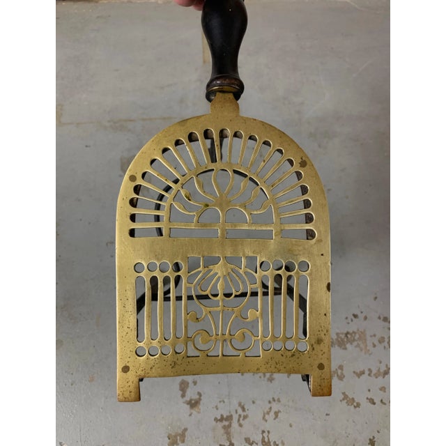Mid 19th Century Antique Brass and Iron Fireplace Trivet For Sale - Image 5 of 12