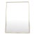 Hollywood Regency Thin Brass Frame Wall Mirror For Sale