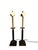 Brass Robert Abbey Attributed Brass Candlestick Regency Lamps - A Pair For Sale - Image 8 of 9
