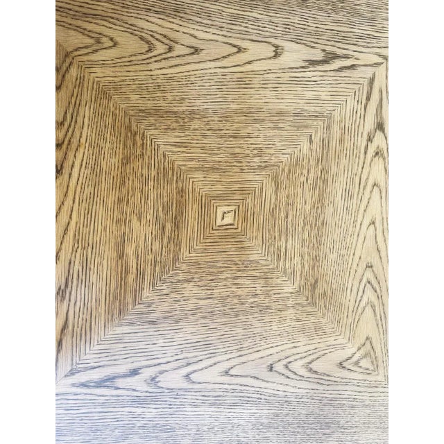 Brown Romweber 48" Round Viking Oak Table - Vintage Mid 20th Century For Sale - Image 8 of 9