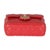 1950s Red Quilted Lambskin Coco Pins Mini Flap Bag For Sale - Image 5 of 9