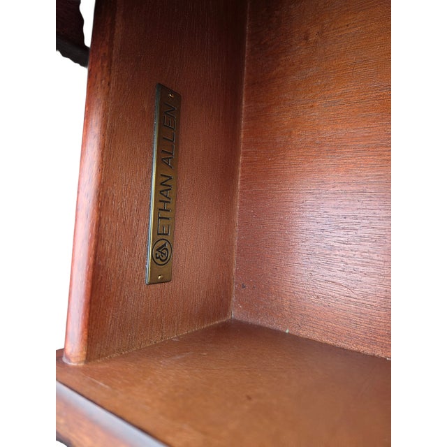 1990s Ethan Allen Lucca Serpentine Chest of Drawers Dresser Nightstand Console For Sale - Image 9 of 11