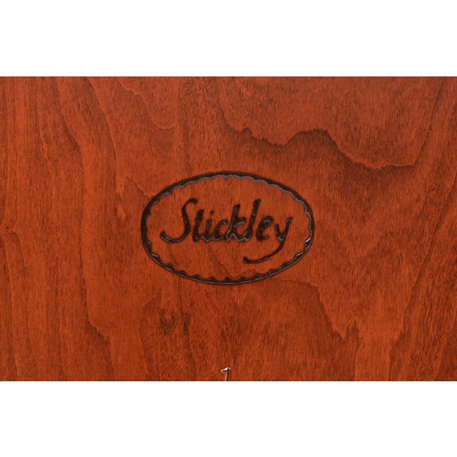 Stickley Mission Arts & Crafts Cherry Wood Extension Dining Table, Newly Refinished For Sale - Image 13 of 14