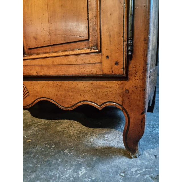 Wood French Provincial Cherrywood Buffet, Late 18th Century For Sale - Image 7 of 18
