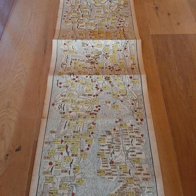 Antique Woodblock Print Map of Japan, 1860 For Sale - Image 4 of 8