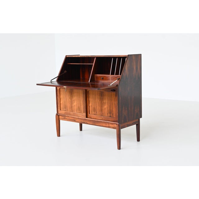 Secretary in Rosewood by H.W. Klein for Bramin, Denmark, 1960s For Sale - Image 4 of 18