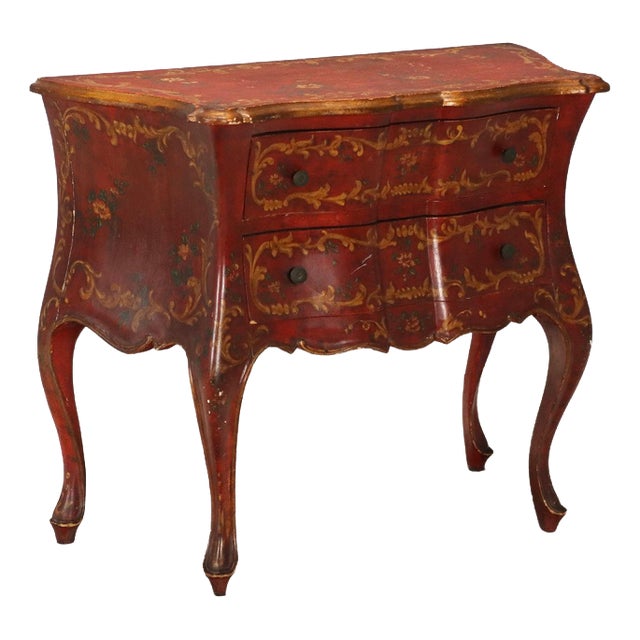 Small Venetian Baroque Style Chest of Drawers For Sale