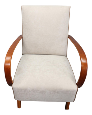 Art Deco Armchair from Jindřich Halabala, Czechoslovakia, 1940s