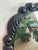 Late 20th Century Carved-Wood Look Black Mirror For Sale - Image 4 of 8