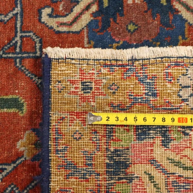 Blue Tabriz Rug in Cotton and Wool, Iran For Sale - Image 8 of 9