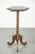 Tall Antique Oak Side Table with Wood Carving For Sale - Image 3 of 10