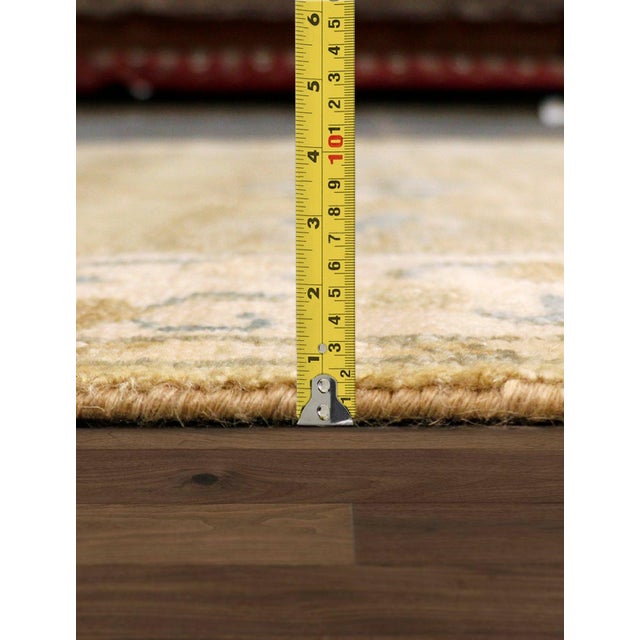 Pasargad Home Oushak Green Wool Area Rug, 2' 8'' X 9' 0'' For Sale - Image 4 of 4