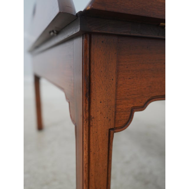 Wright Table Co Chippendale Walnut Butler Coffee Table For Sale - Image 14 of 16