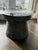 Patinated Bronze Drum Side Table — Sculptural Global Accent, Organic Modern Design For Sale - Image 4 of 9