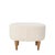 1960s Cream Footstool with Wooden Legs, Italy, 1960 For Sale - Image 5 of 9
