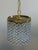 Vintage Hollywood Regency Crystal Waterfall Pendant Light For Sale - Image 4 of 12