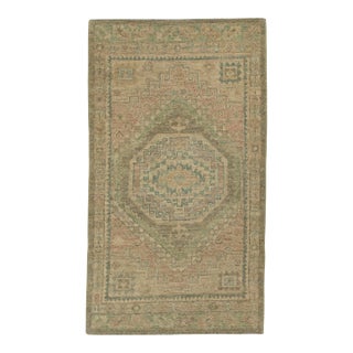 Turkish Oushak Rug 3'2" x 5'7" #20242 For Sale