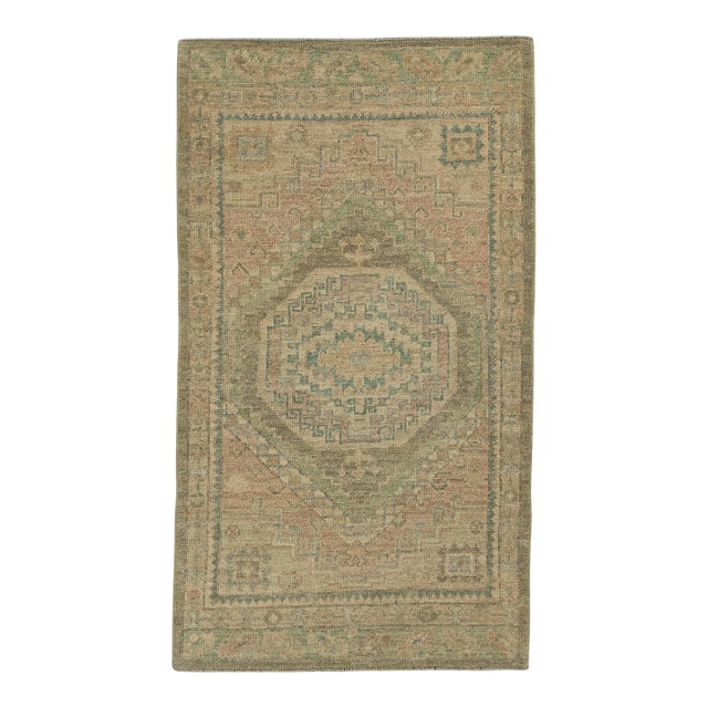 Turkish Oushak Rug 3'2" x 5'7" #20242 For Sale