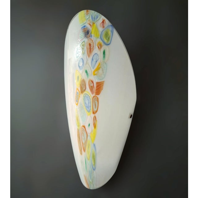 1960s Oval Murrine Sconces, a Pair For Sale - Image 4 of 8