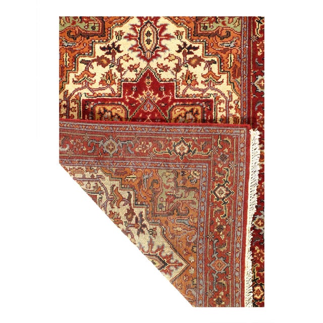 Traditional Pasargad DC Fine Hand Knotted Serapi Design Rug For Sale - Image 3 of 3