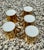 Vintage Hollywood Recency Gold Gilded Porcelain Demitasse Espresso Set - 5 Cups & 3 Saucers - 8 pcs For Sale - Image 4 of 11