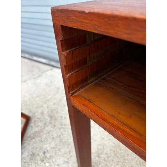 Mid 20th Century Illum Wikkelso Folding Table Set for CFC Silkeborg For Sale In Philadelphia - Image 6 of 12