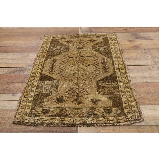 Textile Vintage Turkish Yastik Rug - 01'10 X 02'11 For Sale - Image 7 of 8