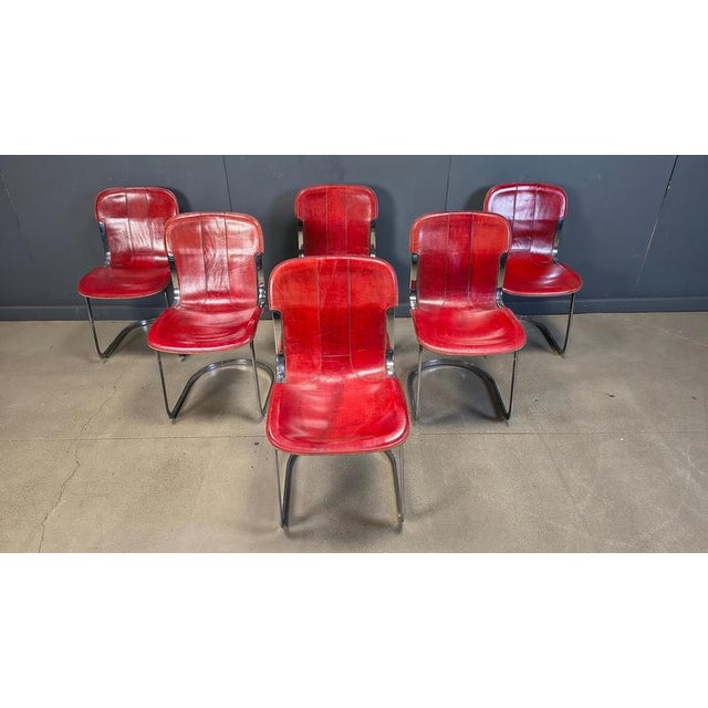Vintage Dining Chairs from Cidue, 1970s, Set of 6 For Sale - Image 13 of 14