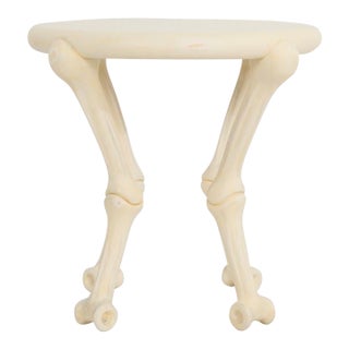 John Dickinson Rare Bone Cigarette Side Table 1977 For Sale