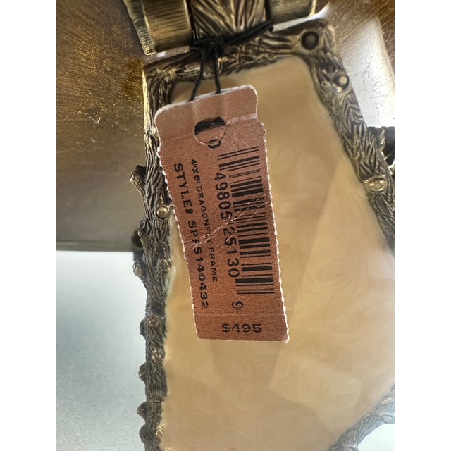 Contemporary Jay Strongwater Jeweled Dragonfly 4” X 6” Picture Frame With Swarovski Crystals For Sale - Image 3 of 8