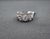 White 1.00 Ct Diamond Engagement Ring Set Size 6.5 For Sale - Image 8 of 10