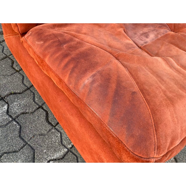 Vintage Velour Modular Sofa, 1970s, Set of 3 For Sale - Image 11 of 18