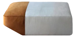 Coupè 120 Beech and Charade 101 and Pony 1023 Upholstery Pouf by Casa Casati